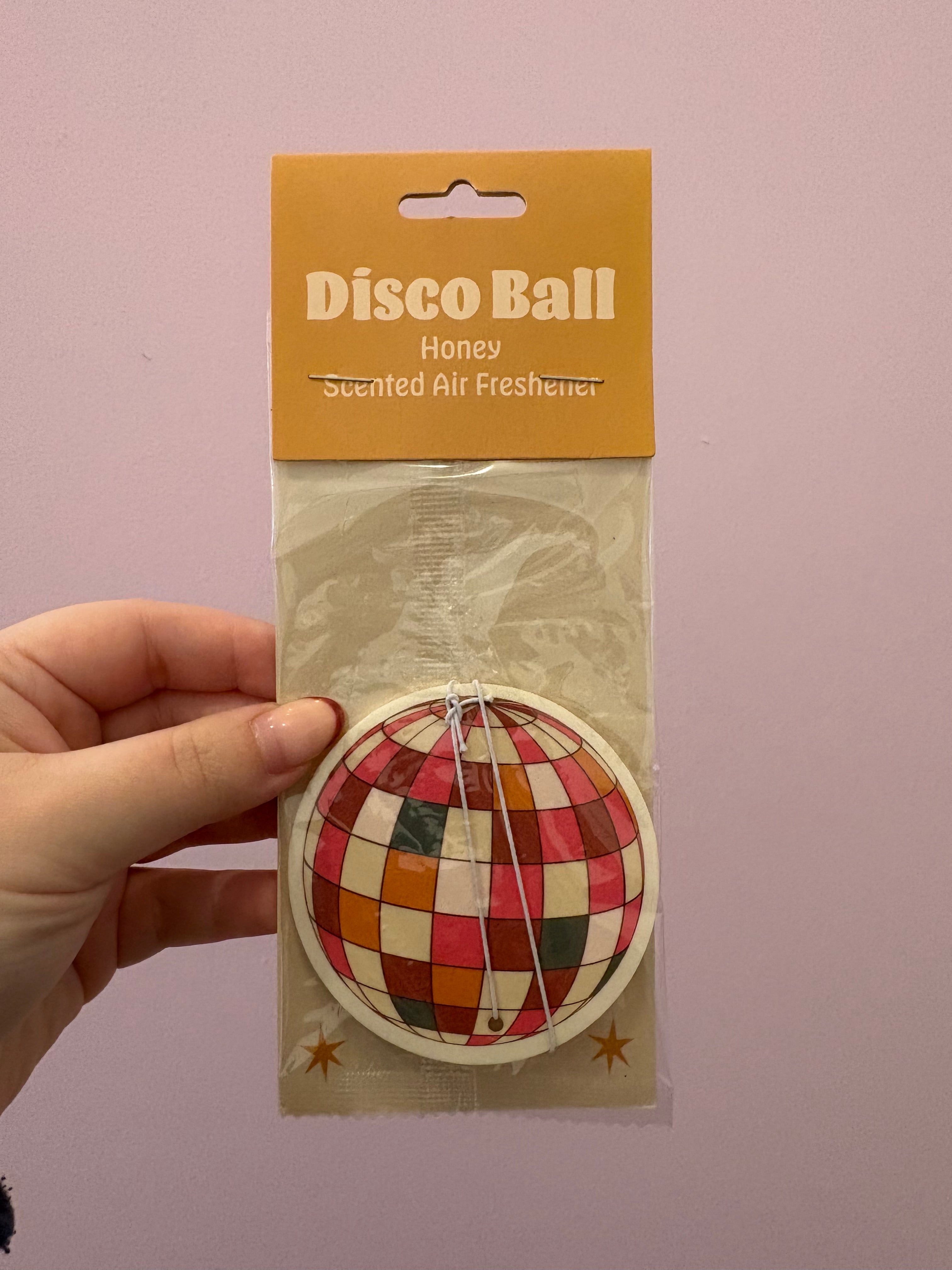 Disco Ball Honey Scented Air Freshener