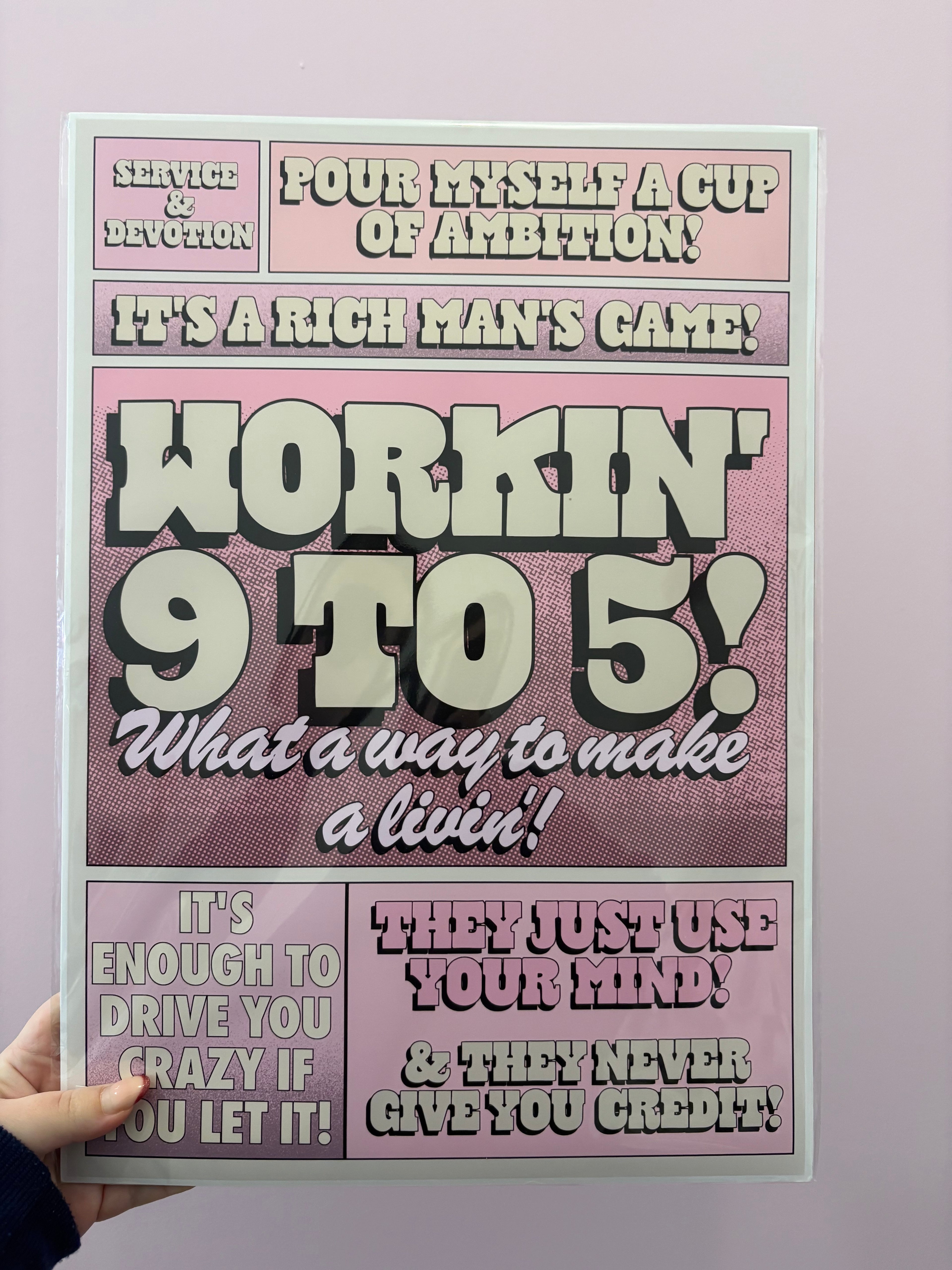 'Workin' 9 To 5' Dolly Parton Print