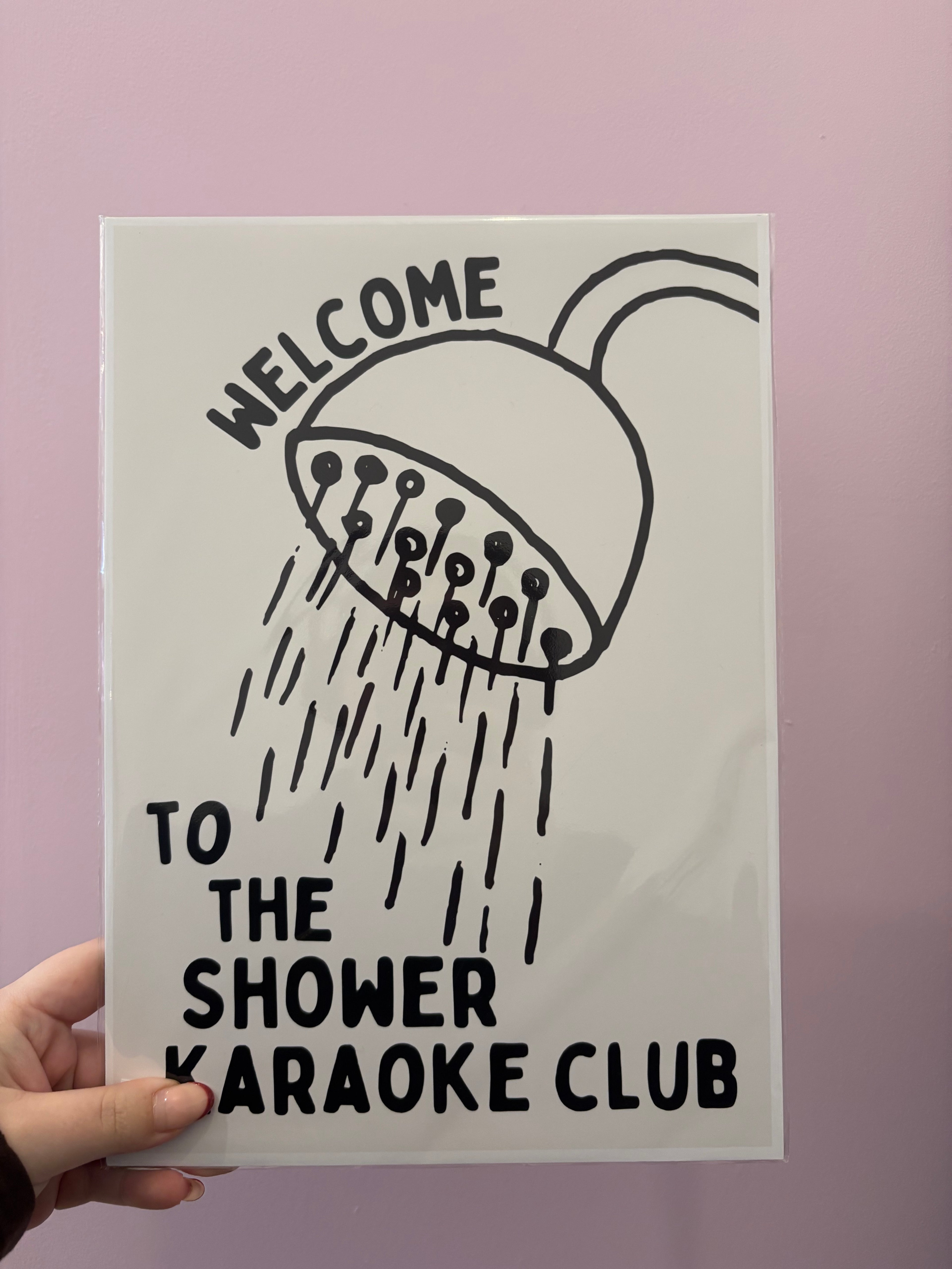 'Shower Karaoke Club' Print