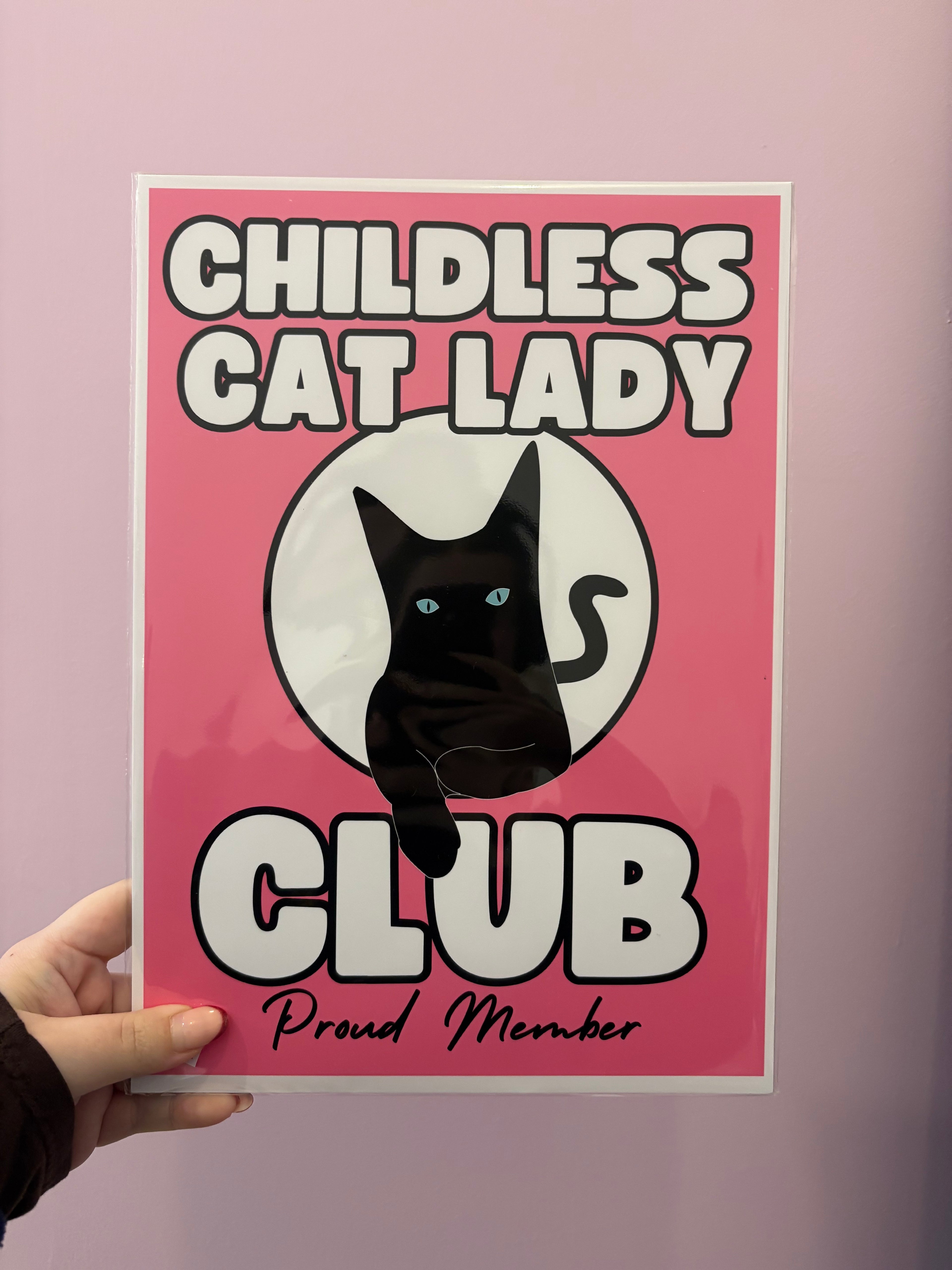 'Childless Cat Lady Club' Print