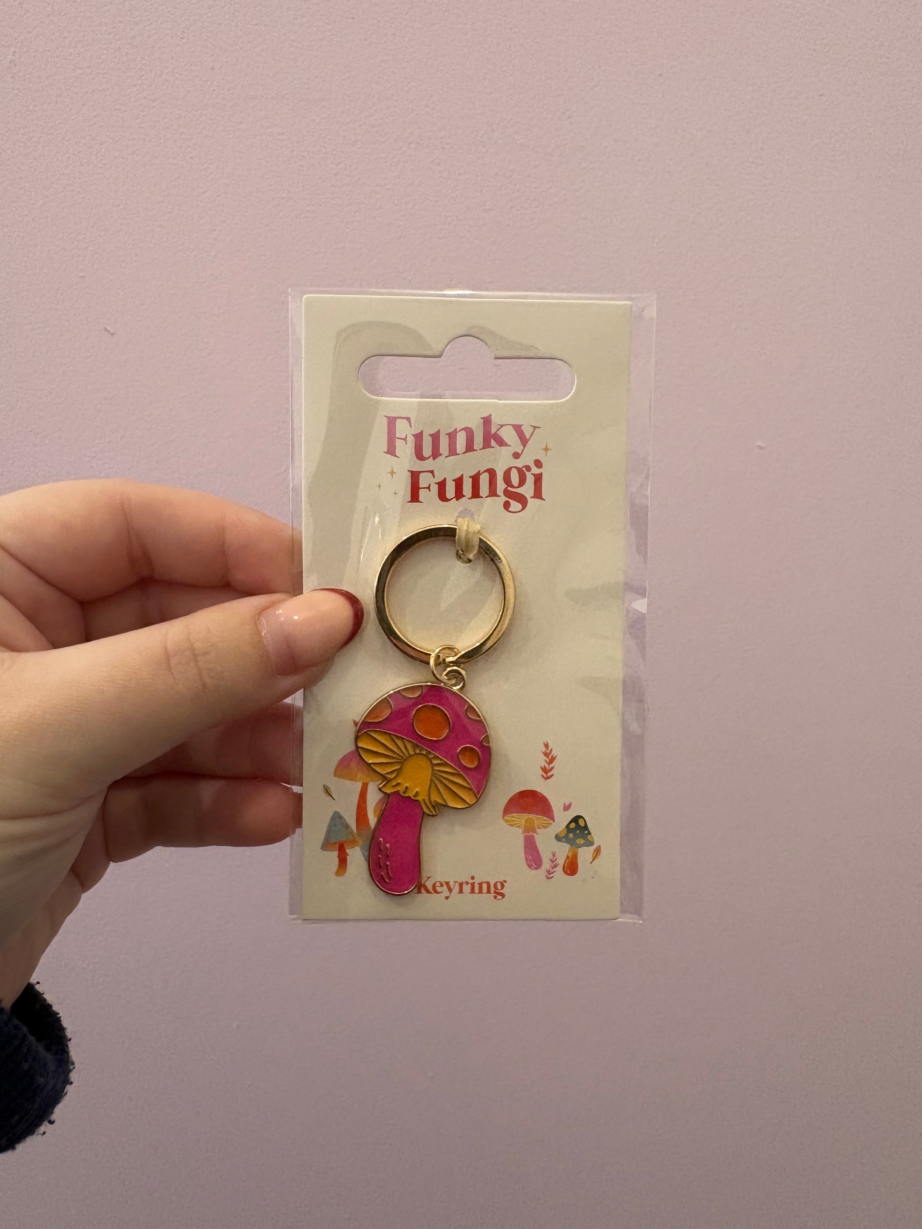 'Funky Fungi' Mushroom Keyring