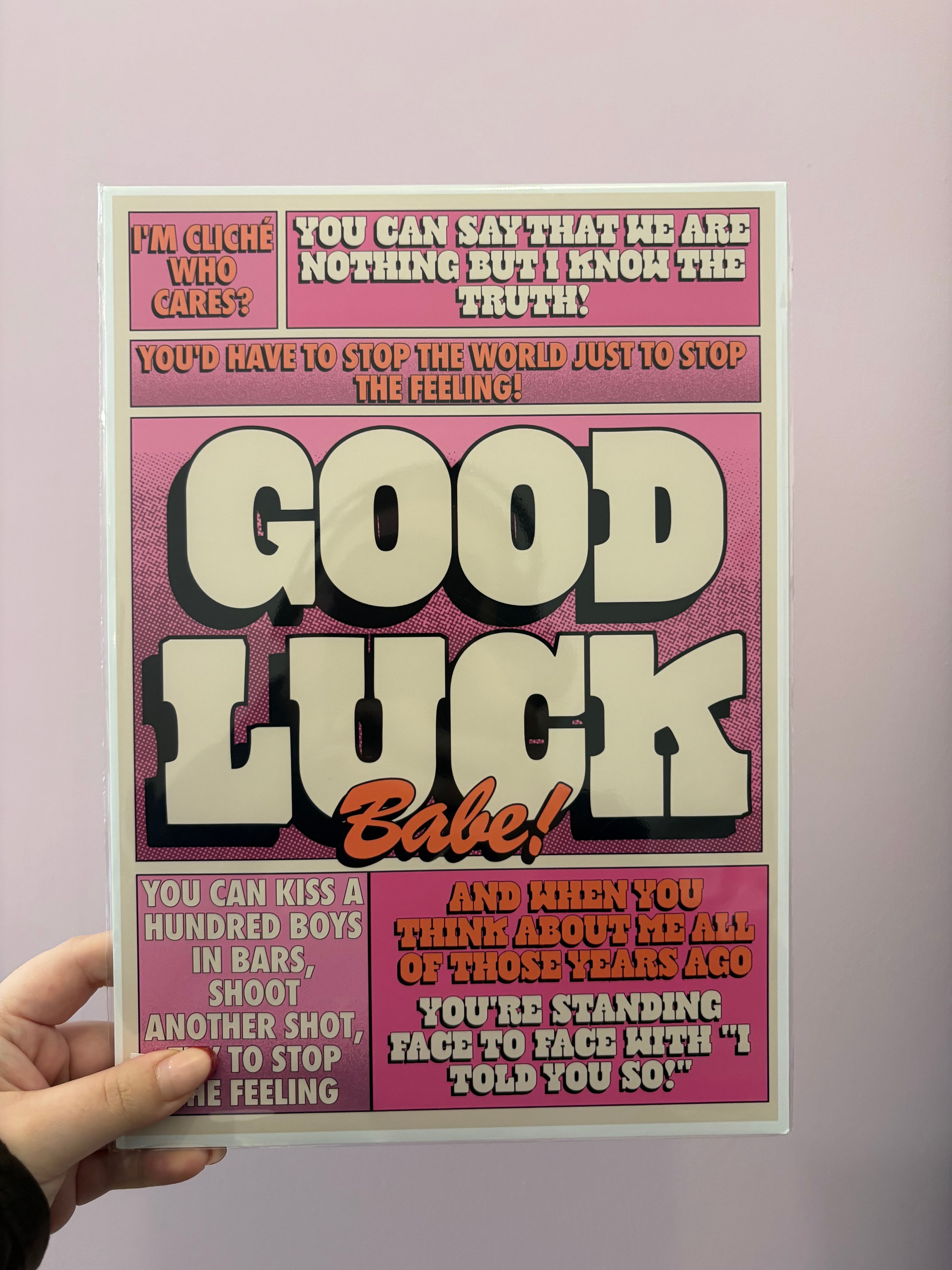 'Good Luck Babe!' Chappell Roan Print