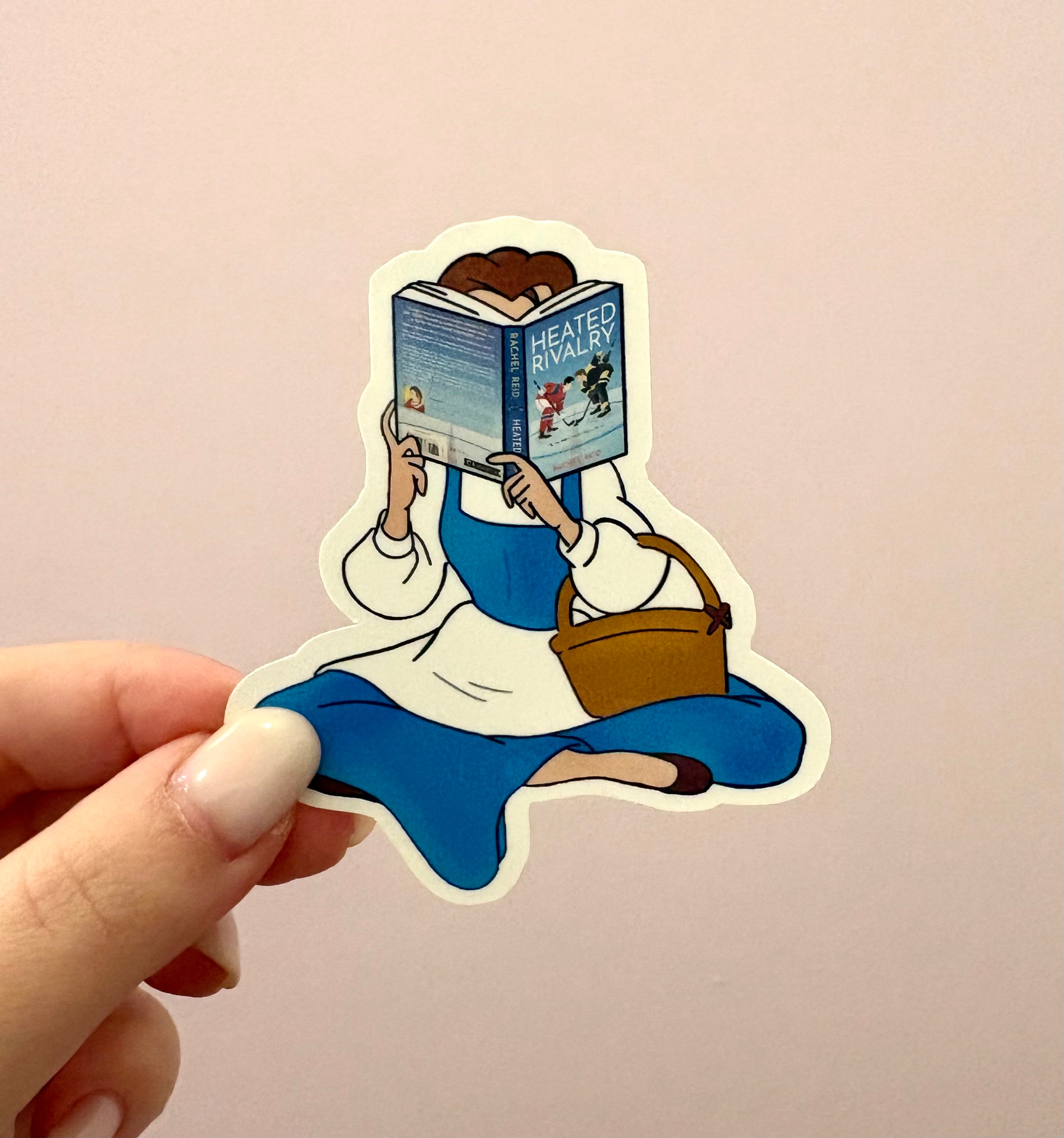 Belle Reading Healed Rivalry Sticker