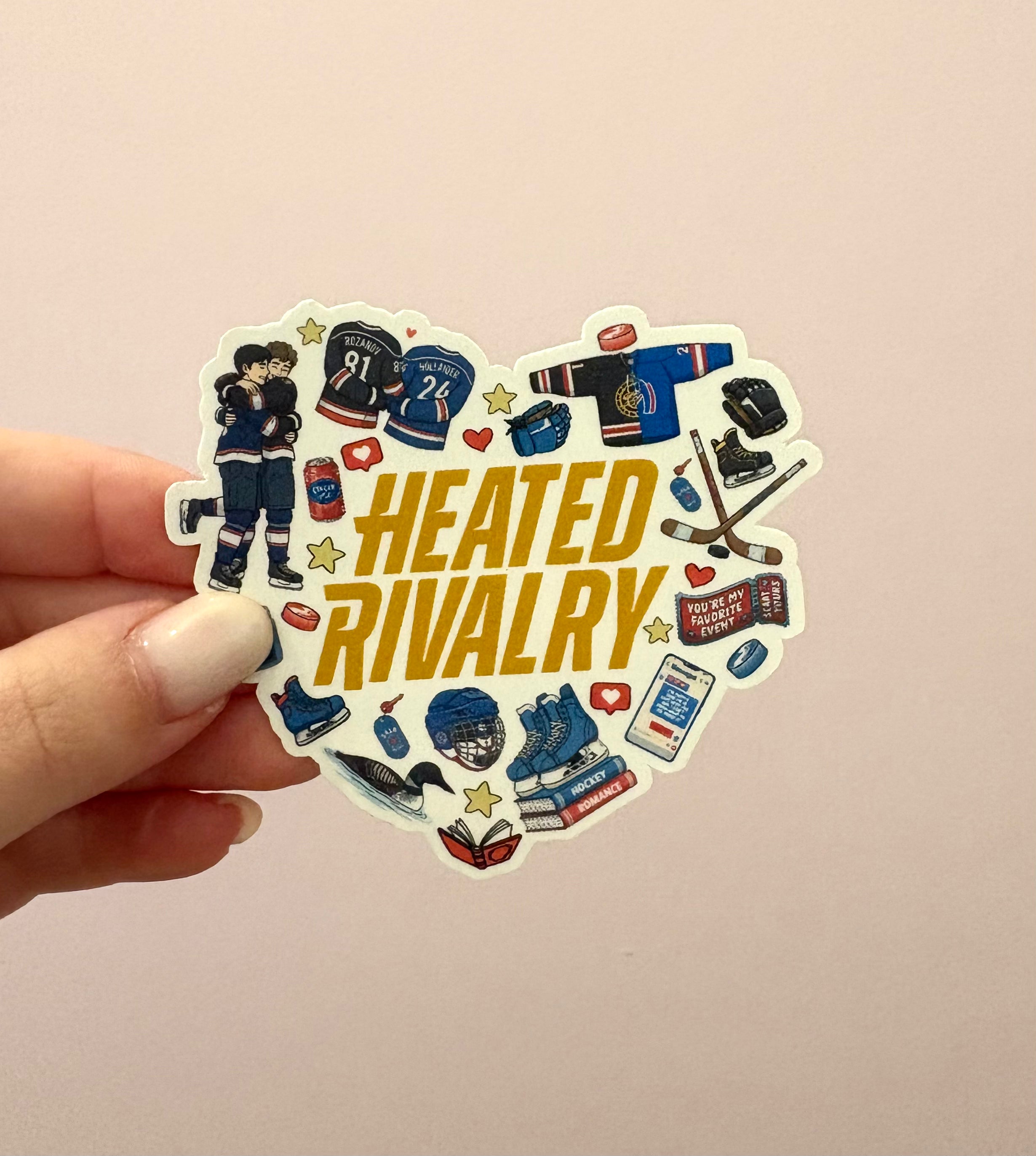Heated Rivalry Heart Heated Rivalry Sticker