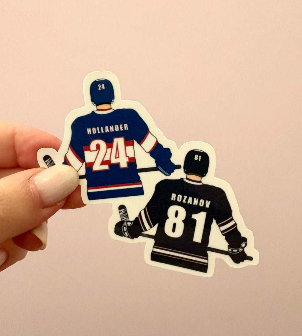 24 & 81 Jersey Heated Rivalry Sticker