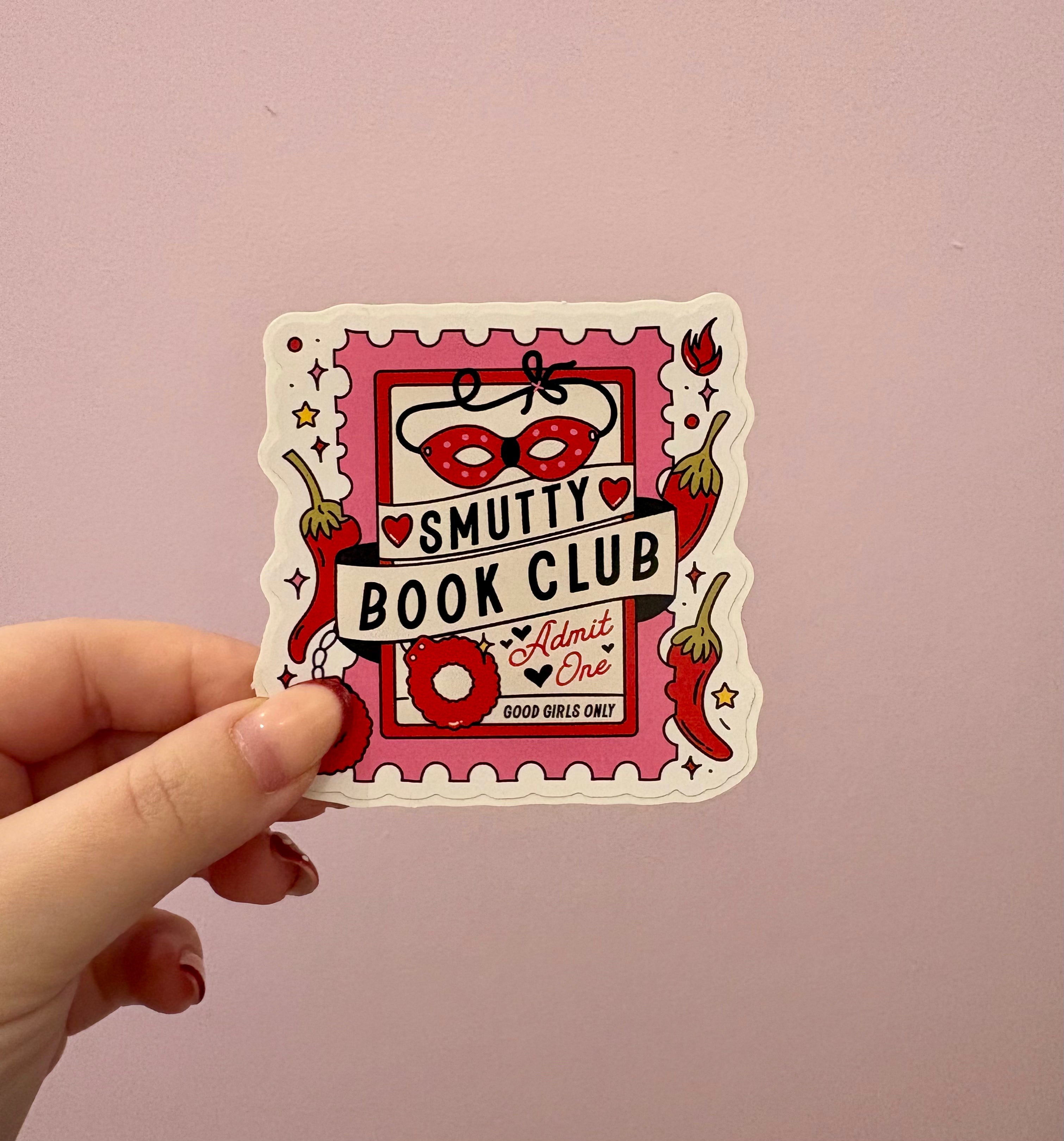 'Smutty Book Club' Ticket Sticker