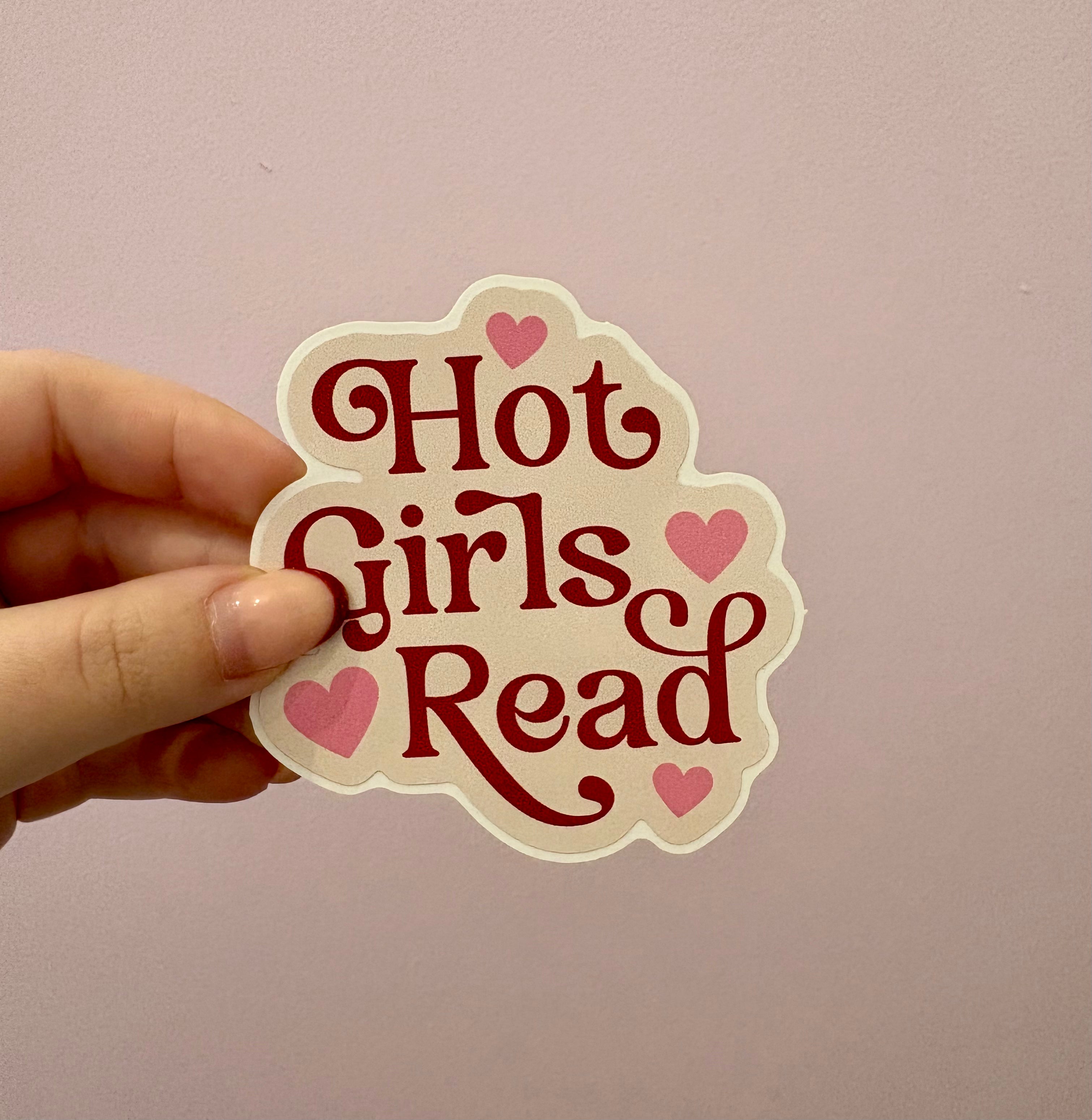 'Hot Girls Read' Sticker